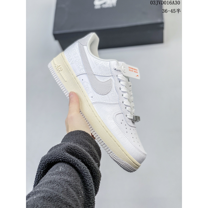 耐克Nike Air Force 1 Low 空军一号低帮百搭休闲运动板鞋 白米 男女款