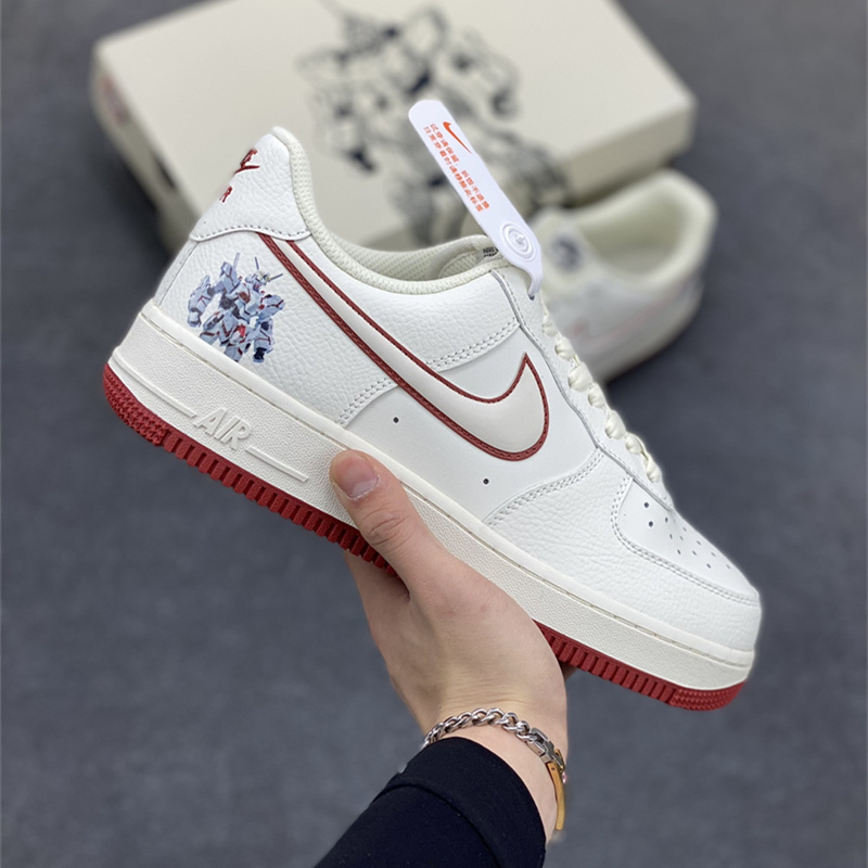 耐克 Nike Air Force 1 Low '07 高达主题 米红低帮空军一号休闲板鞋 男女款